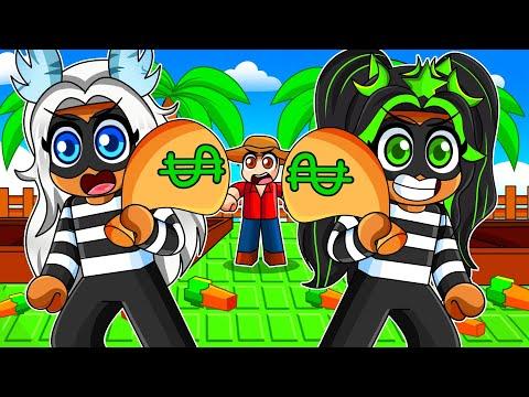 STEALING FROM RICH PEOPLE IN ROBLOX GROW A GARDEN