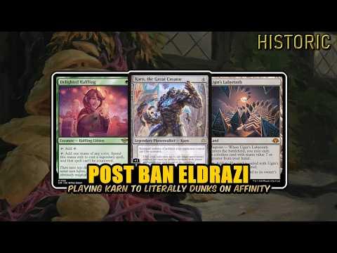 Karn Slam Dunking Affinity | Post-Temple-Ban Eldrazi Ramp | Historic BO3 | MTG Arena