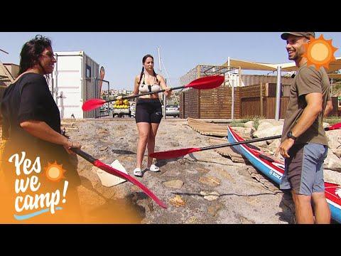 Kajakfahren mit WASSER-PHOBIE!? 😱 Monika und Michaela gehen über ihre Grenzen! | Yes We Camp