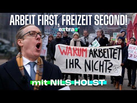 Demo für mehr Arbeit: Nieder mit dem faulen Pack! | extra 3