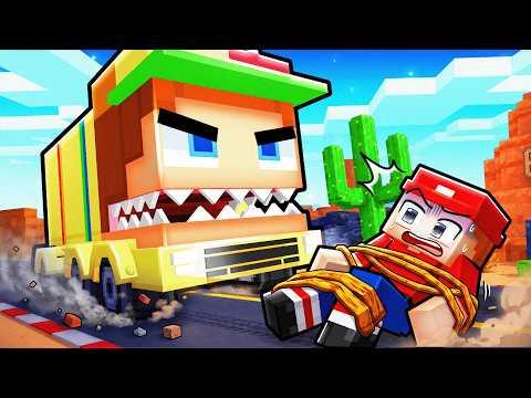 Surviving CURSED Johnny Truck in Minecraft!