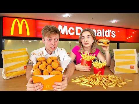 Einen Tag nur mit McDonalds Essen überleben🤯