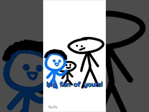 james met a new friend! (I'M BACK EVERYONEEEE!!!!) #flipnote #animation #3ds #friends #funny