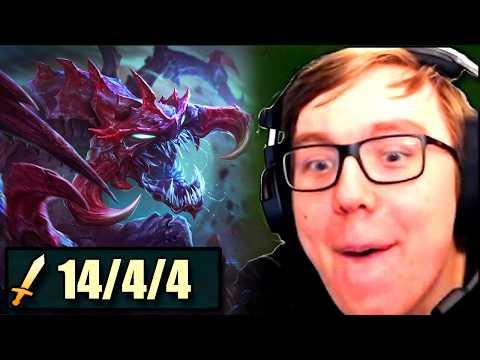 TheBausffs shows you how to TRULY 1v9 Carry with Cho'Gath FULL AP