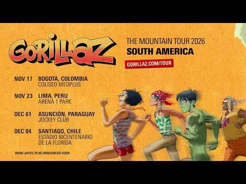 Gorillaz - The Mountain Tour - South and Central America (Official Trailer)