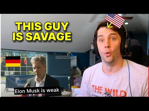 American reacts to German Economic Minister ROASTING Trumps tariffs