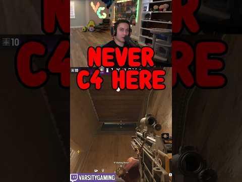 NEVER THROW A C4 HERE (SIEGE SCHOOL) #shorts