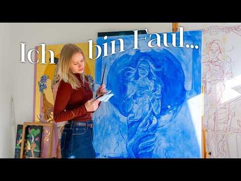 💙 Ich male mich als die 7 SÜNDEN - TRÄGHEIT // Paint with me