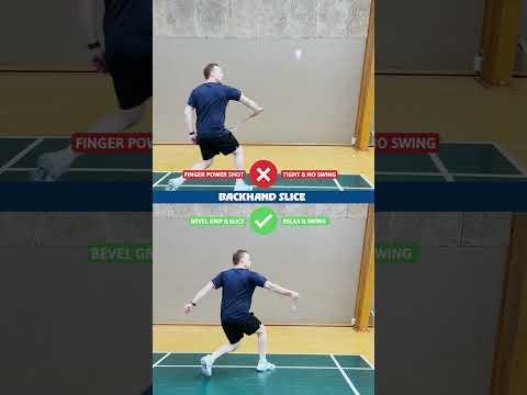❌ ✅ Backhand Slice