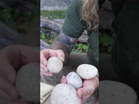 HAMMER Stone Concept and Action #flintknapping #survival #stoneage #paleolithic #ancientrelics #diy