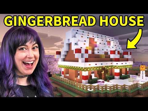 Building a cozy gingerbread house in Minecraft