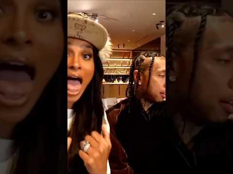 Ciara & Tyga cutting up! New song on livestream