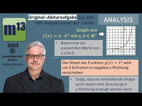 Abitur-Aufgabe: 2022 - ANALYSIS - OHimi - grundlegendes Niveau - Aufgabengruppe 1
