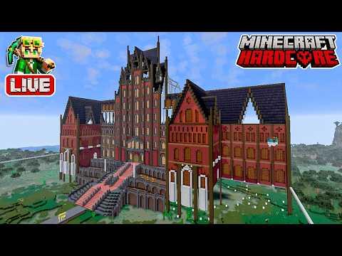 Building the Exterior of My Haunted Manor in My 58,900 Day Hardcore Minecraft World