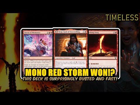 Mono Red Storm Wins Timeless Tournament!? This Deck Is Insane! | Timeless BO3 | MTG Arena