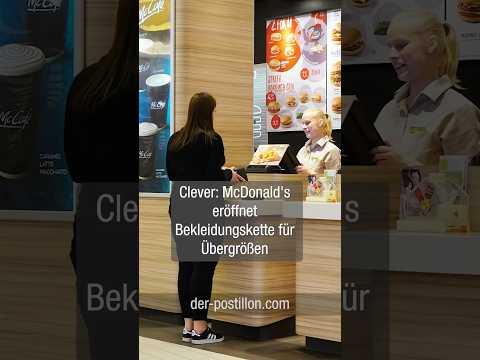 Clever: McDonald's eröffnet Bekleidungskette für Übergrößen