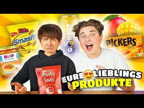Wir ESSEN eure LIEBLINGSPRODUKTE! 🧀+🤤 mit Smiley