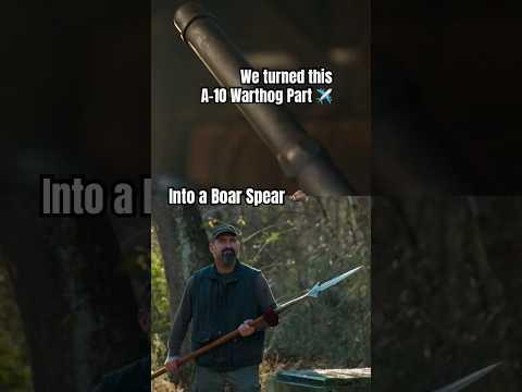 From A-10 Warthog gun barrel to a 7ft+ Boar Spear 🐗 See the full process on Man at Arms: Reforged!