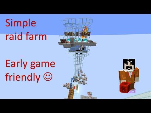 Simple raid farm in Minecraft 1.21.4, 700 emeralds/h, 80 totems/h (Hemisphere Java SMP)