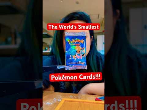 Opening the world’s smallest Pokemon cards