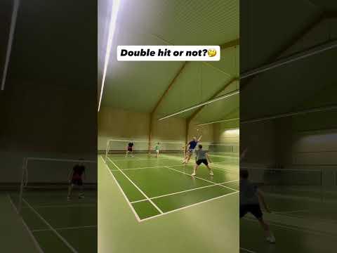 CRAZY Doubles Rally. Was that a double hit? #badminton #badmintonlovers #bulutangkis
