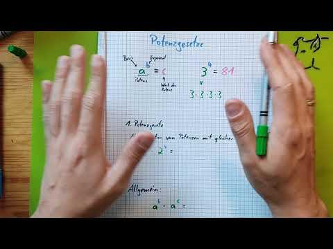 Potenzen - Einstieg und erstes Potenzgesetz