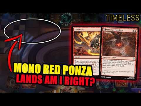 Is This a Proper PONZA Deck? | Sorry About Your Lands | Timeless BO3 | MTG Arena