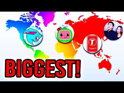 What Are The MOST SUBSCRIBED Channels In Each Country?