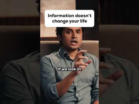 Information doesn't change your life @Andreduqum