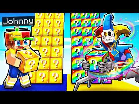 Poppy Playtime Lucky Block STAIRCASE Race In Minecraft!