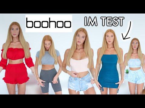 BOOHOO TESTEN! WERBUNG vs. REALITÄT - Top oder Flop? | Sommer Haul 2020