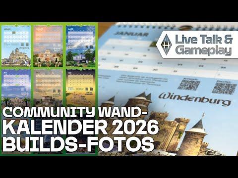 Live Kalender 2026 Fotos der Builds machen 🔴 SimFans Community Wand-Kalender