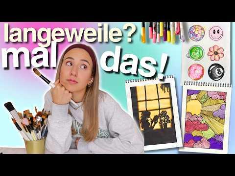 MALEN gegen LANGEWEILE 12 😑 Bilder malen für Anfänger - Cali Kessy