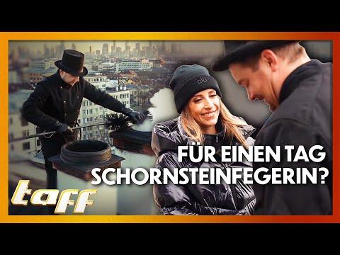 Cathy Hummels fegt die Schornsteine Deutschlands! Wie stellt sie sich an?