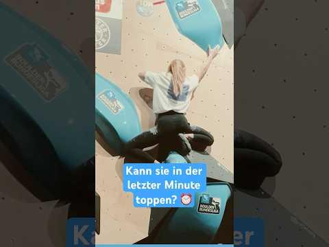 LUCIA DÖRFFEL in der letzten Minute tippt sie den W1 in Leipzig 🏆 | BOULDER BUNDESLIGA #climbing