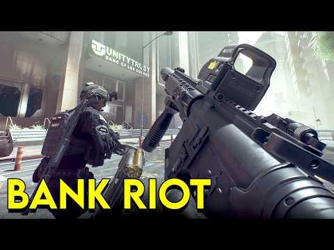 Stopping a Bank Riot as a Swat Team