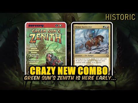 Green Sun's Zenith Is HERE NOW In Arena! NEW Combo With Battlecrier | Historic BO3 | MTG Arena