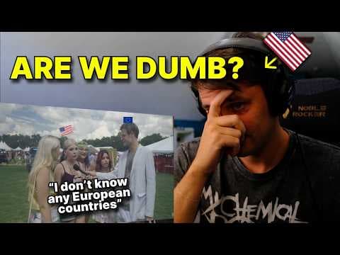 American reacts to American Students can't name 3 European countries...