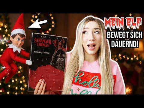 BEWEGT sich ELF on the SHELF von ALLEINE ? (kleines MÄDCHEN öffnet Strange Things Adventskalender)