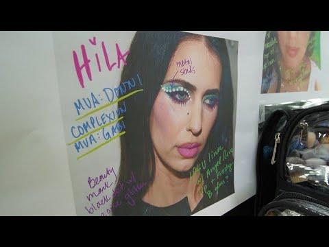 My first modeling job for half magic beauty