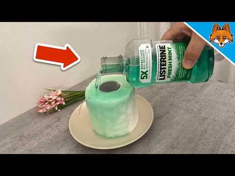 Kippe Mundspülung auf Klopapier und STAUNE WAS PASSIERT💥(Genialer Trick)🤯
