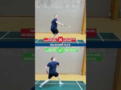 ❌ vs. ✅ Backhand Slice