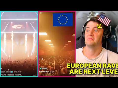 American Reacts to Europe’s WILD Rave Culture
