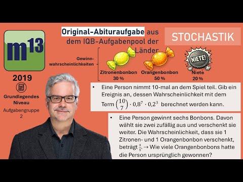 Abitur-Aufgabe: 2019 - STOCHASTIK - OHimi - grundlegendes Niveau - Aufgabengruppe 2