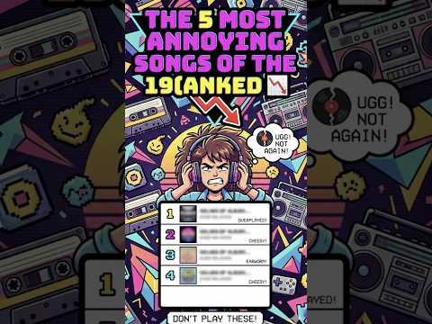 The 5 Most ANNOYING Songs of the 1980s (Ranked) 📉 #80sMusic #WorstSongs #MusicHistory #Throwback