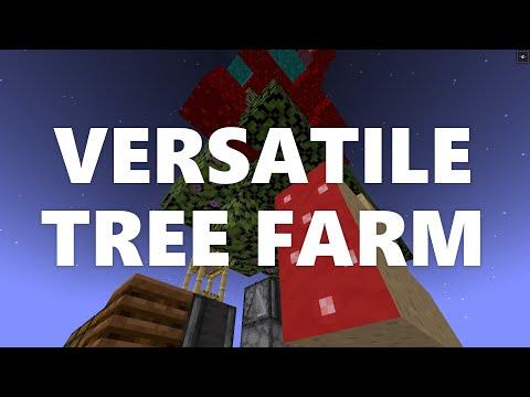 Minecraft Elegance: Versatile Tree Farm (Universal, Cherry, Nether, & Huge Mushroom; Java 1.16-1.20)