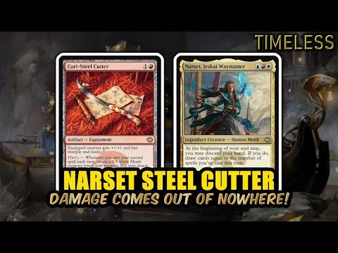 Draw Into an Army! Cori-Steel Cutter + Narset Engine | Timeless BO3 | MTG Arena