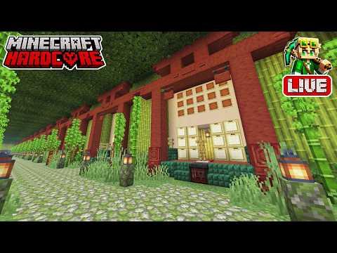 Building a Bamboo Forest Hall of Fame in my 57,600 Day Hardcore Minecraft World