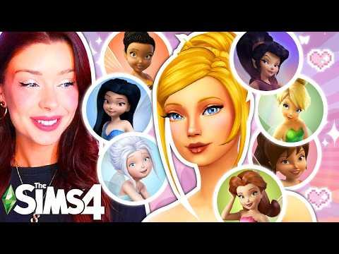 Creating PIXIE HOLLOW FAIRIES as Sims in The Sims 4 CAS ✨
