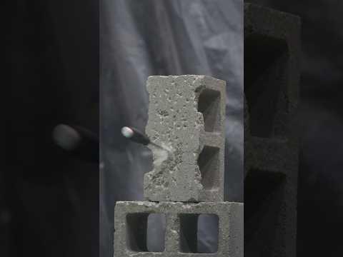Can a Screwdriver Go Through a Cinder Block? 🤯🤯🤯 #shorts #antonfomenko